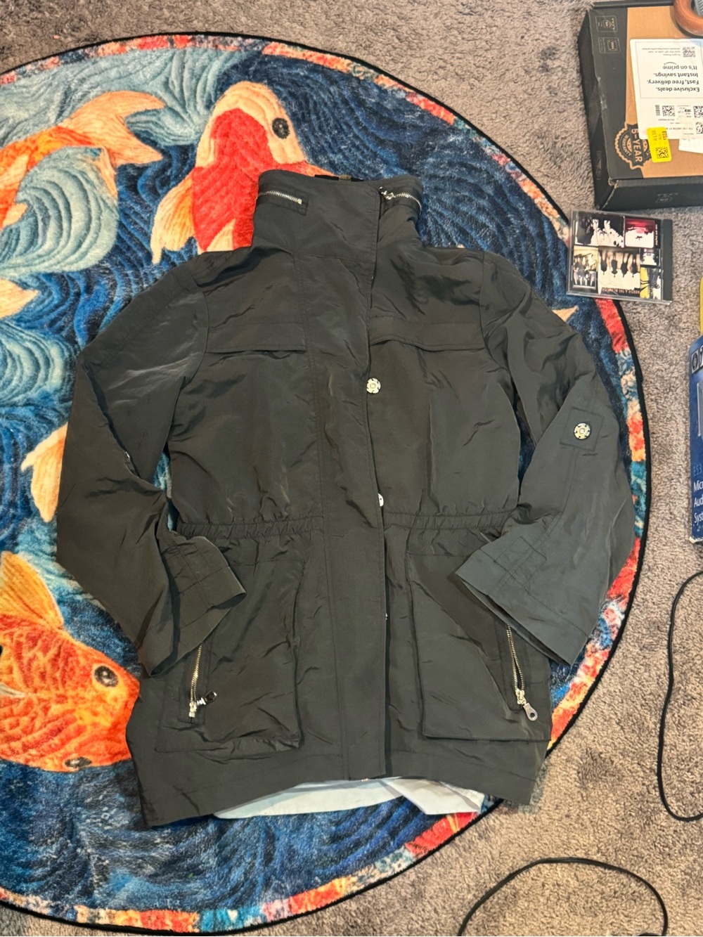 Dark grey Utility Anorak Jacket